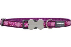 Red Dingo Breezy Love Desenli Köpek Boyun Tasması Mor 25 Mm