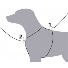 Trixie Köpek Premium Göğüs Tasması Siyah Large 25 Mm 75-95 Cm