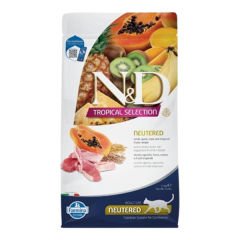 N&D Tropical Selection Sterilised Kuzu Etli Kısırlaştırılmış Yetişkin Kedi Maması 1.5 Kg