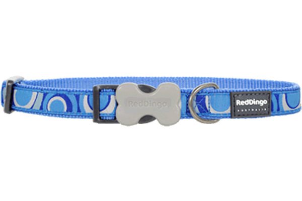 Red Dingo Circadelic Desenli Mavi Köpek Boyun Tasması 25mm