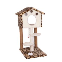 Cat Hause S06 Basamaklı Yuvalı Kedi Tırmalama Evi 98 Cm
