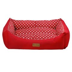 Dubex Tarte Dikdörtgen Kedi ve Köpek Yatağı Kırmızı Small 38x50x19 Cm