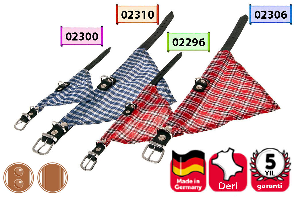 Karlie Deri Bandanalı Boyun Tasma 52 cm Mavi