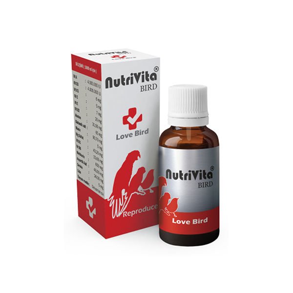 NutriVita Bird Kuş Üreme Güçlendirici Kızıştırmaya Yardımcı Premiks 30 Ml
