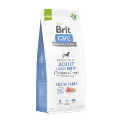 Brit Care Sustainable Tavuklu ve Böcek Proteinli Büyük Irk Yetişkin Köpek Maması 12 Kg