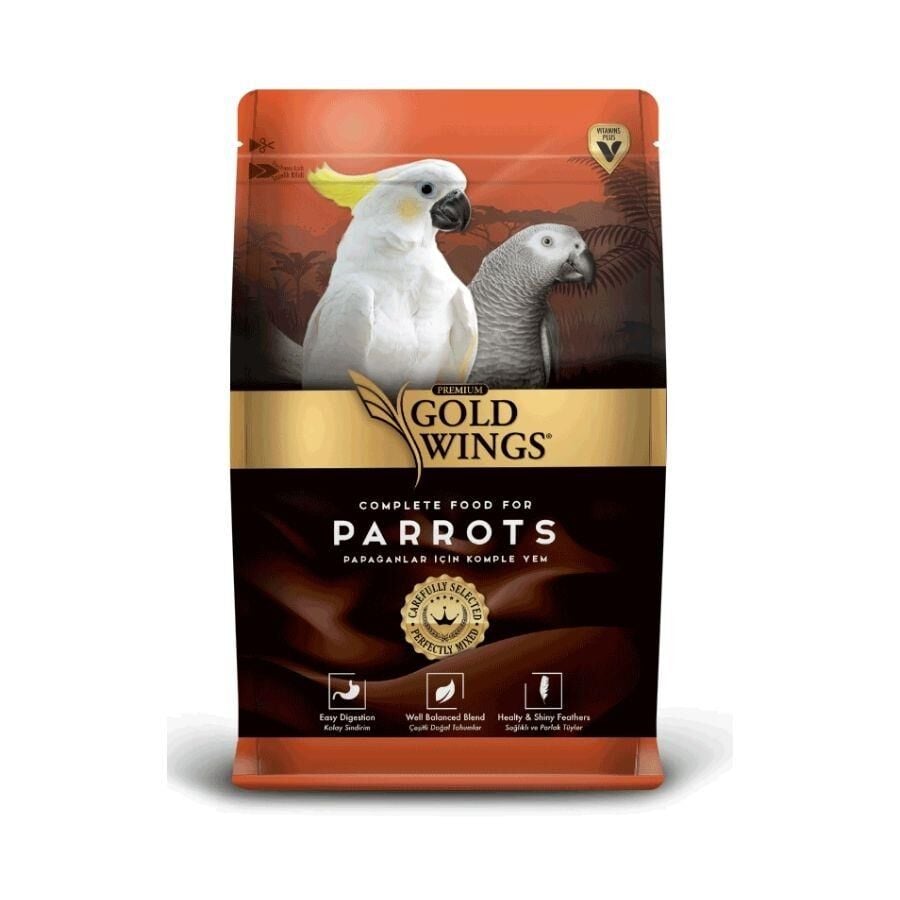 Gold Wings Premium Papağan Kuş Yemi 1 kg
