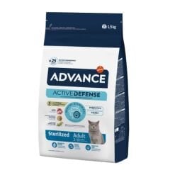 Advance Sterilised Hindili Yetişkin Kısırlaştırılmış Kedi Maması 1.5 Kg