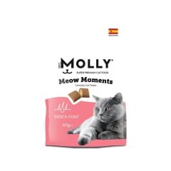 Molly Meow Moments Deri ve Tüy Bakımı Kedi Ödül Maması 60 Gr