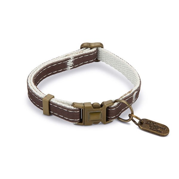 Karlie Lotte Kedi Boyun Tasması Kahverengi 10 Mm 30 Cm