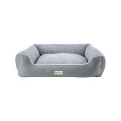 Pet Comfort Bravo Duo Mirinda Peluş Kedi ve Köpek Yatağı Açık Gri/Gri Xlarge 105x80 Cm