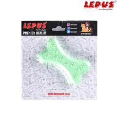 Lepus Ağız ve Diş Sağlığı için Küçük Kemik Köpek Oyuncağı Yeşil 11x6 Cm