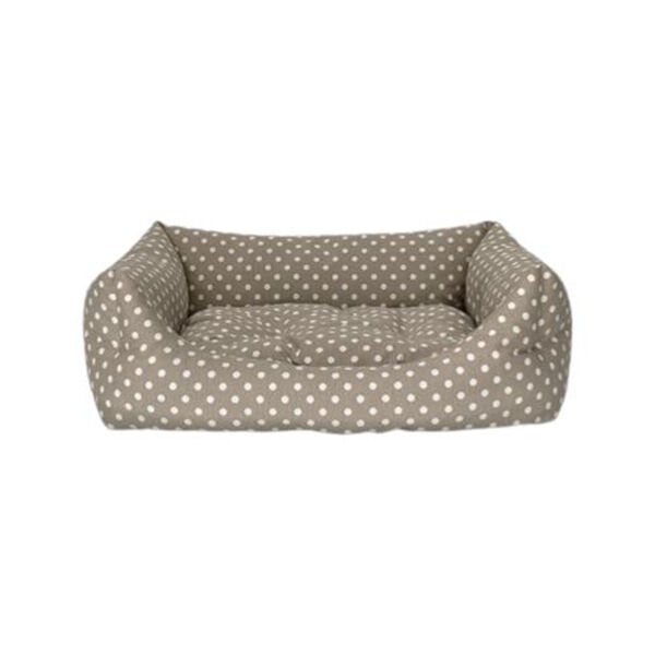 Pet Comfort Uniform Kedi ve Köpek Yatağı Bej Puantiyeli Medium 60x70 Cm