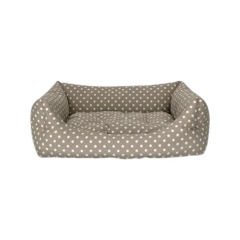Pet Comfort Uniform Kedi ve Köpek Yatağı Bej Puantiyeli Medium 60x70 Cm
