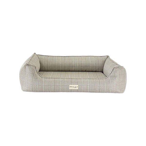 Pet Comfort Delta Varius Kedi ve Köpek Yatağı Bej Kareli Large 80x105 Cm