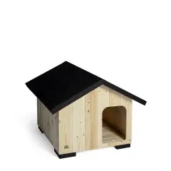 Doggie Rufu Model Ahşap Köpek Kulübesi Medium 67x65x67 Cm