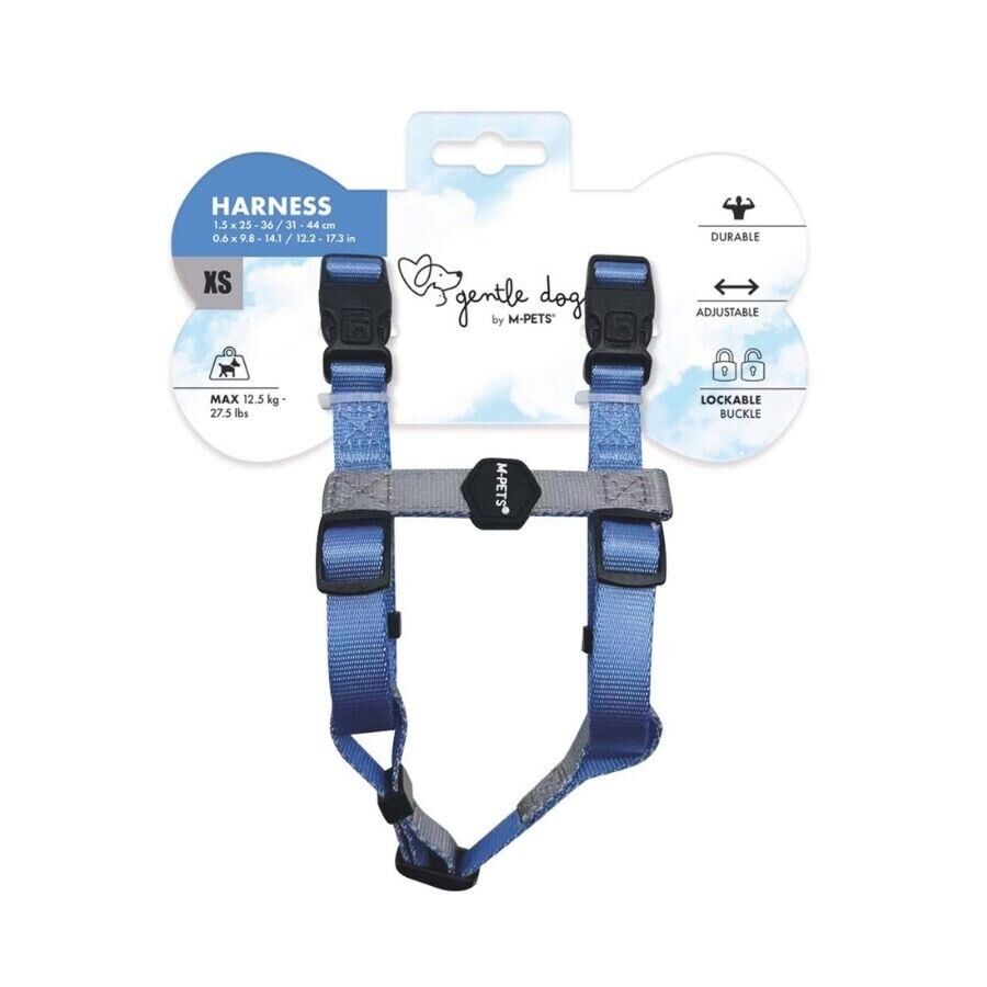 M-Pets Gentle Köpek Göğüs Tasması Mavi XS