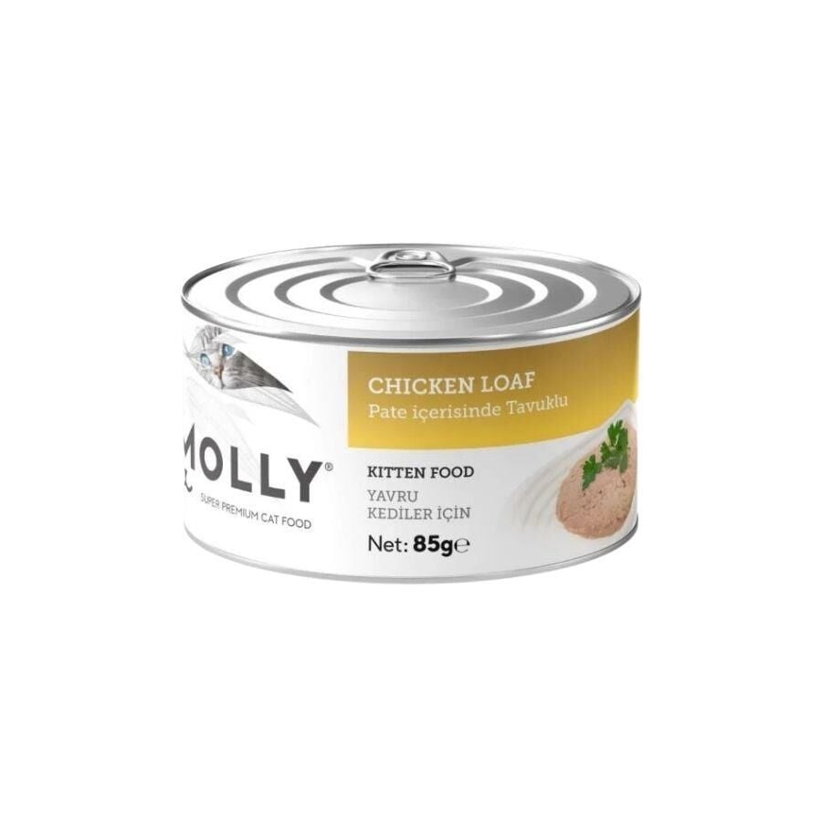 Molly Pate Tavuk Etli Tahılsız Yavru Kedi Konservesi 85 gr