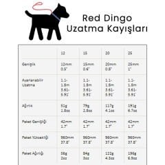 Red Dingo Lead Classic Köpek Uzatma Tasması Turuncu 12 Mm
