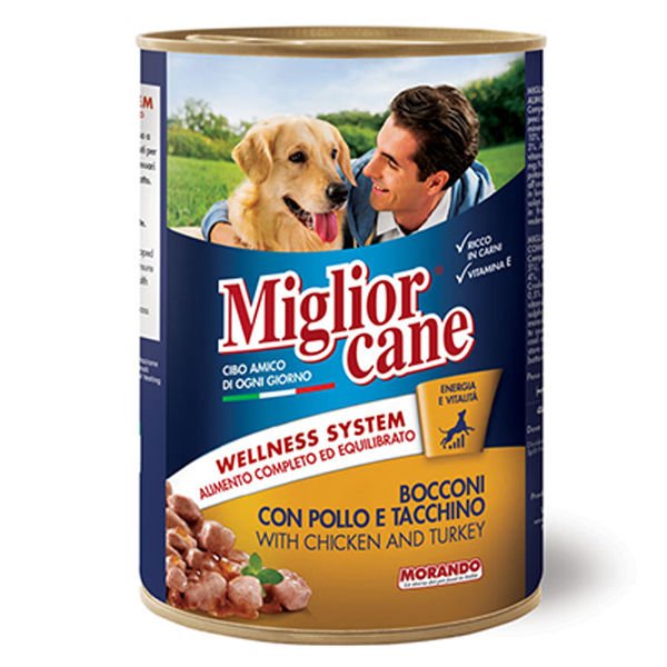 Miglior Tavuk ve Hindili Yetişkin Köpek Konservesi 405 Gr