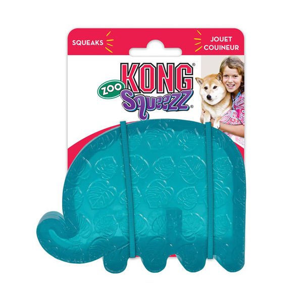 Kong Köpek Oyuncak, Squeezz Fil, S 12cm