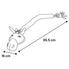 Flamingo Zürafa İpli Köpek Oyuncağı 63.5 Cm