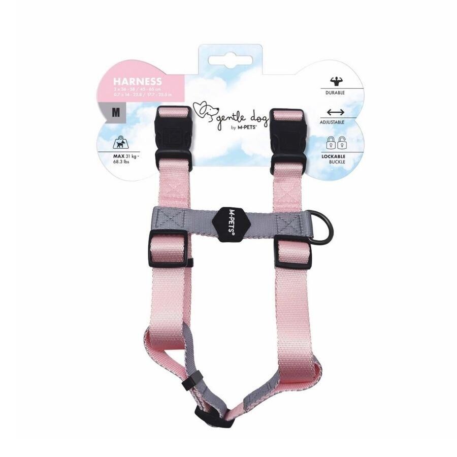 M-Pets Gentle Köpek Göğüs Tasması Pembe M