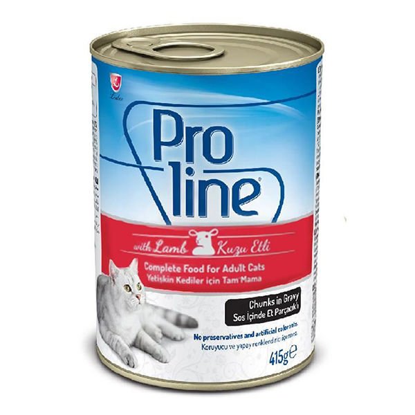 Proline Kuzu Etli Sos içinde Yetişkin Konserve Kedi Maması 415 Gr