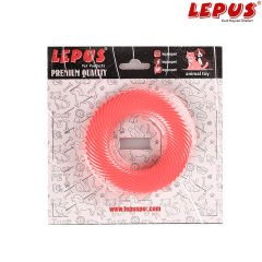 Lepus Ağız ve Diş Sağlığı İçin Simit Köpek Oyuncağı Kırmızı 9x9h cm