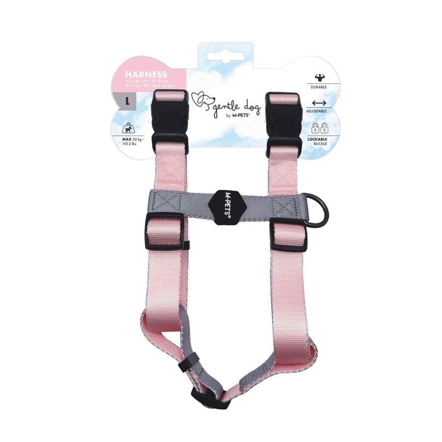 M-Pets Gentle Köpek Göğüs Tasması Pembe L