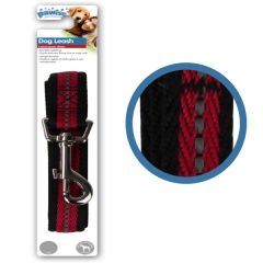 Pawise Refrektörlü Naylon Gezdirme Köpek Tasması Kırmızı 1.2 Mt