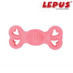 Lepus Ağız ve Diş Sağlığı İçin Kurbağa Kemik Köpek Oyuncağı Fuşya 12x6h cm
