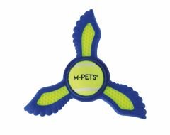 M-Pets Hop Helix Frizbi Köpek Oyuncağı 21.9x19.5x2.3 Cm Sarı/Mavi