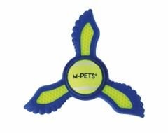 M-Pets Hop Helix Frizbi Köpek Oyuncağı 21.9x19.5x2.3 Cm Sarı/Mavi