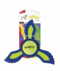 M-Pets Hop Helix Frizbi Köpek Oyuncağı 21.9x19.5x2.3 Cm Sarı/Mavi