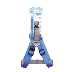 M-Pets Gentle Triangle Köpek Göğüs Tasması Mavi XS