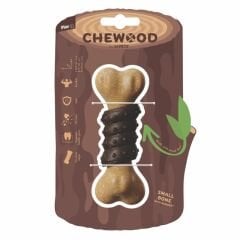M-Pets Chewood Kemik Kauçuk Köpek Oyuncağı 3.9x5.1x5.8 Cm Small Kahverengi