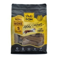 Delibon Naturel Deri Pres Kemik Köpek Ödülü Small 12 Cm 25 Adet