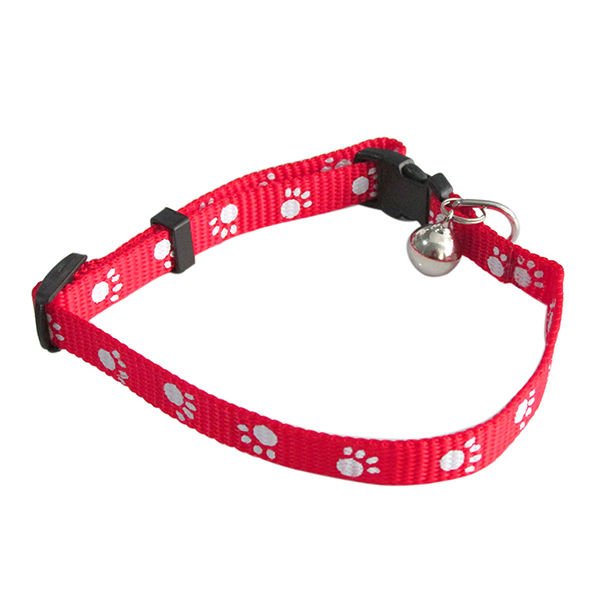 Eastland Çıngıraklı Pati Desenli Kedi Boyun Tasması 10 Mm 23-35 Cm