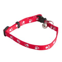 Eastland Çıngıraklı Pati Desenli Kedi Boyun Tasması 10 Mm 23-35 Cm