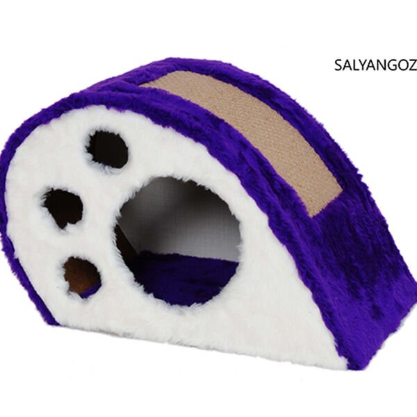 Cat Hause Y03 Salyangoz Şeklinde Kedi Tırmalama Evi Mor 30 Cm