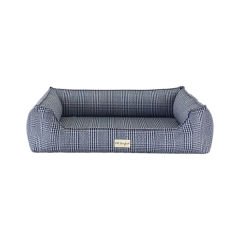 Pet Comfort Delta Varius Kedi ve Köpek Yatağı Mavi Kareli Large 80x105 Cm