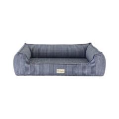 Pet Comfort Delta Varius Kedi ve Köpek Yatağı Mavi Kareli Large 80x105 Cm