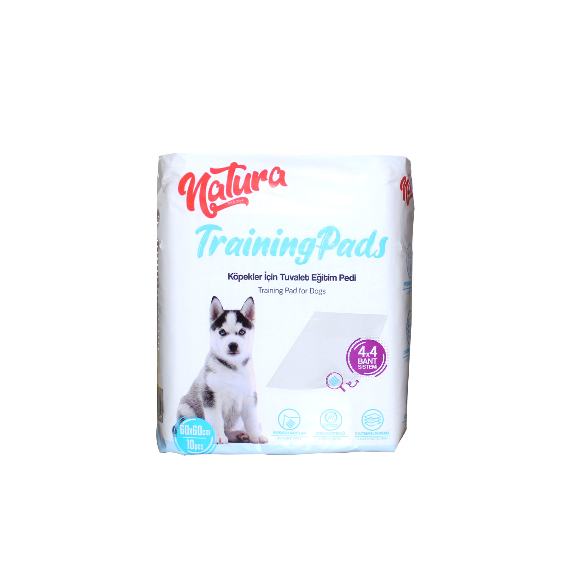 Natura Eğitim Pedi 60 X 60 Kaydırmaz Bantlı 10'lu