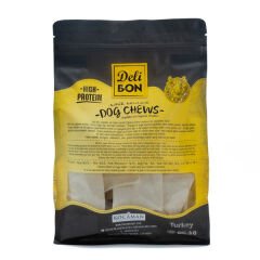 Delibon Beyaz Deri Köpek Cipsi Ödül Maması 1 Adet 400 Gr