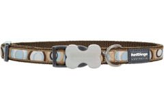 Red Dingo Circadelic Desenli Köpek Boyun Tasması Kahverengi 20 Mm