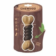 M-Pets Chewood Kemik Kauçuk Köpek Oyuncağı 17.8x5.9x5.5 Cm Large Kahverengi