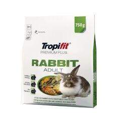 Tropifit Rabbit Adult Premium Plus Yetişkin Tavşan Yemi 750 Gr