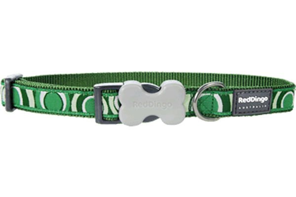 Red Dingo Circadelic Desenli Köpek Boyun Tasması Yeşil 20 Mm