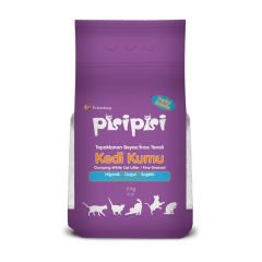 Pisi Pisi Bebek Pudralı Topaklanan Bentonit Kedi Kumu İnce 5 Kg