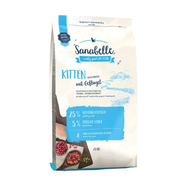 Sanabelle Kitten Tahılsız Kümes Hayvanlı Yavru Kedi Maması 2 Kg